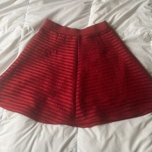 Red H&M A Line skirt